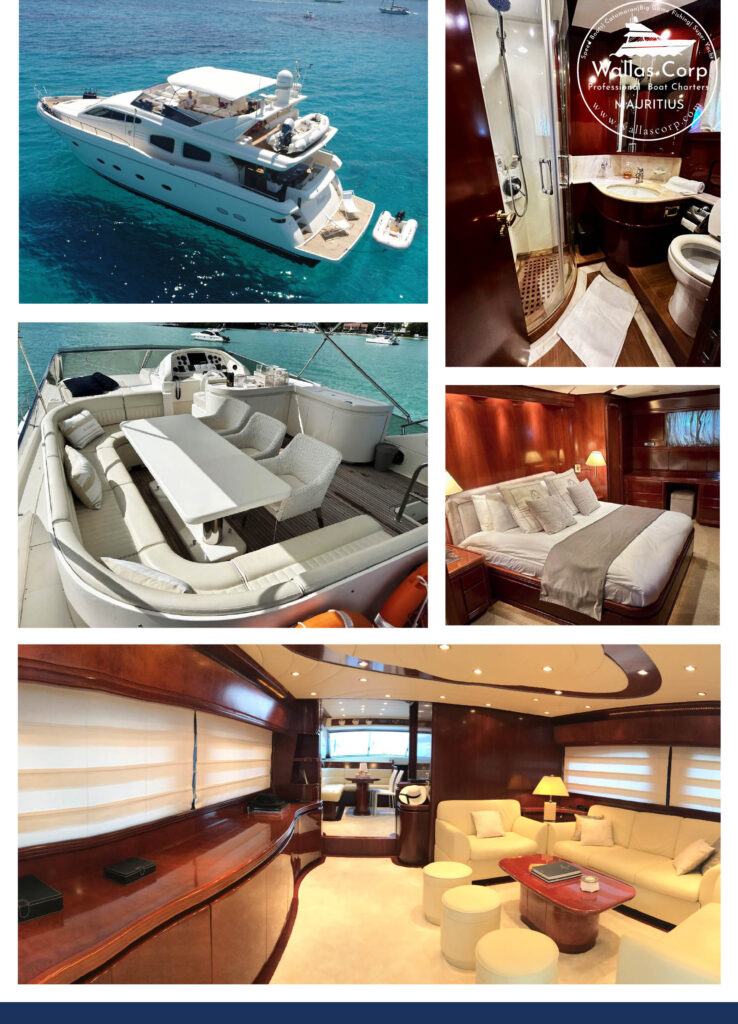 Espaces à bord du yacht de luxe